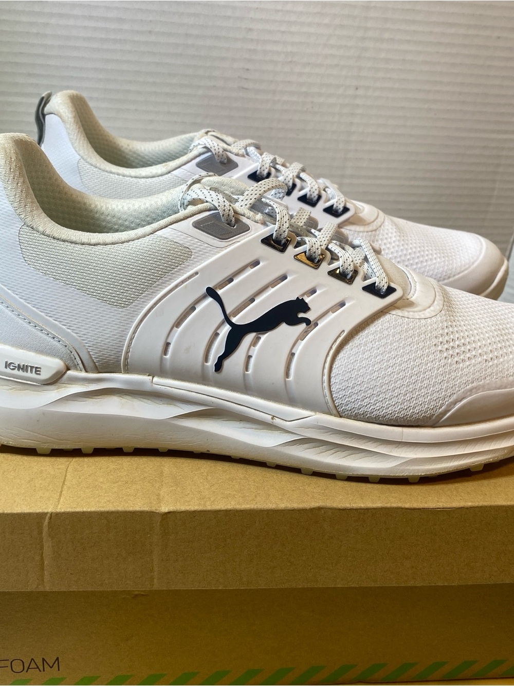 Puma Ignite Elevate 2 Spikeless Golf Shoes White Men’s Size 13 US (310243-07)